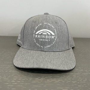 Rainbow Sandals Grey Circle Logo Snapback Hat NWT